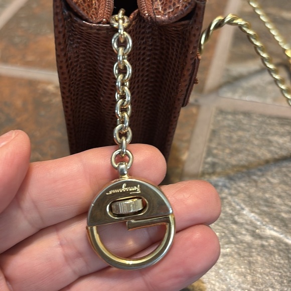 Vintage Salvatore Ferragamo Vala Ribbon Pouch/Key Chain - Picture 8 of 9